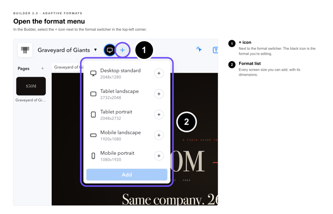 Adaptive Formats Callouts-2-open-format-menu