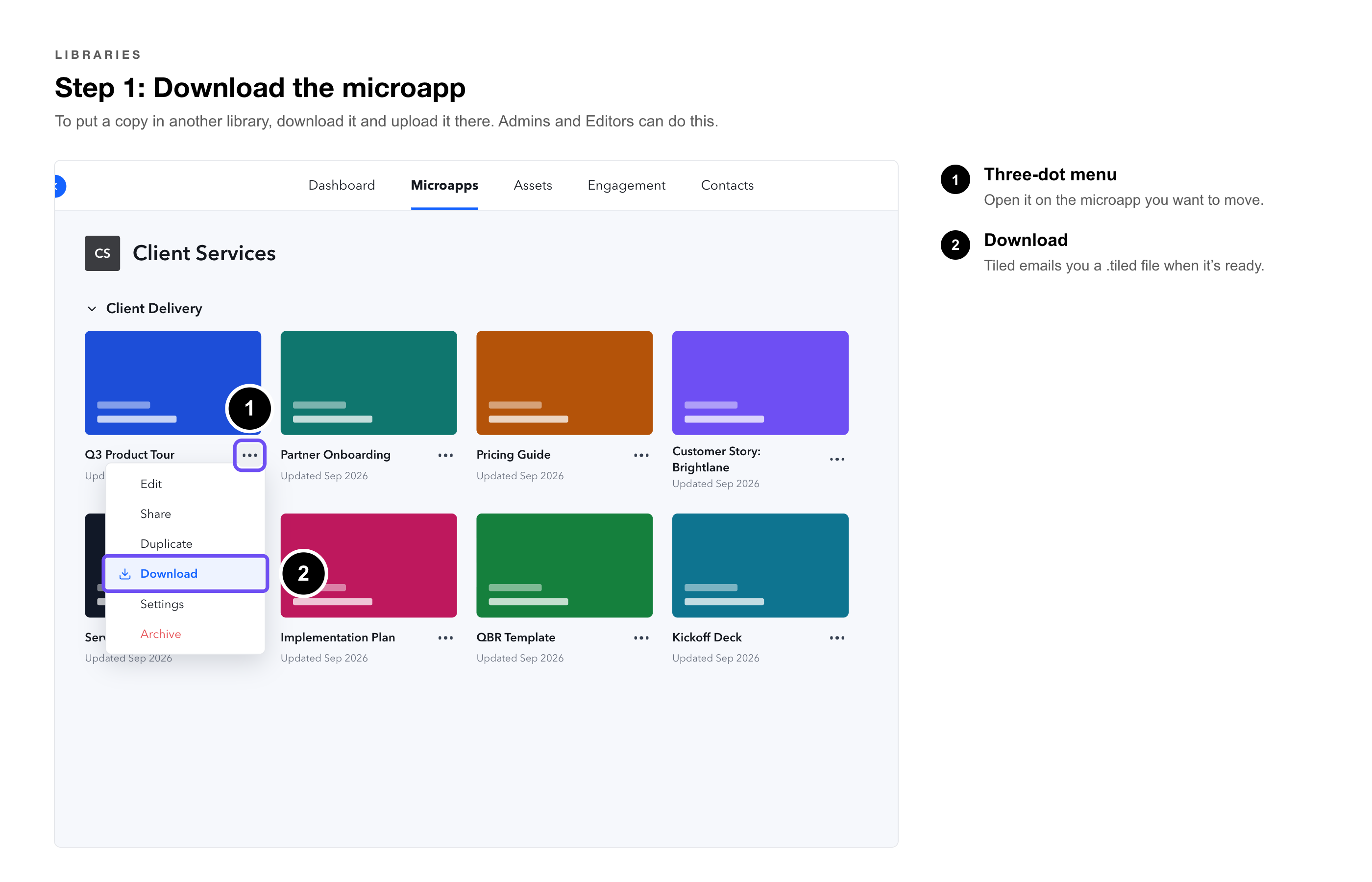 Managing Libraries Callouts-11-download-a-microapp