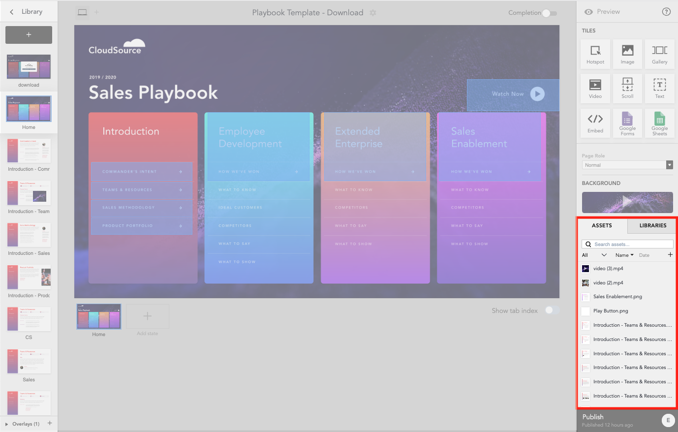 Microapp Adding Assets to a Microapp
